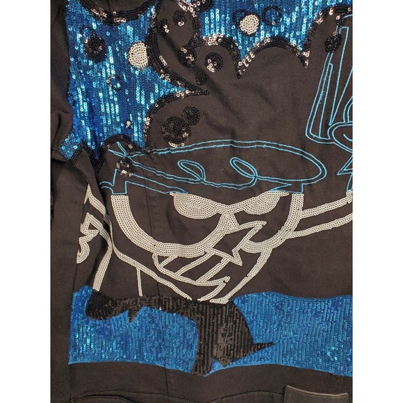 Dexter's Laboratory Boy Genius Black Denim Jean Jacket Cartoon Network Sz Small - Picture 6 of 13
